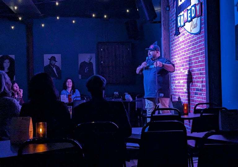 Joke Daddy on stage at the Tacoma Comedy Club