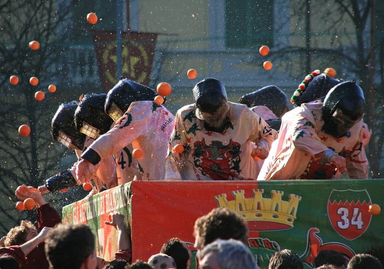Battle of the Oranges in Ivrea – Italy’s wild carnival fruit fight