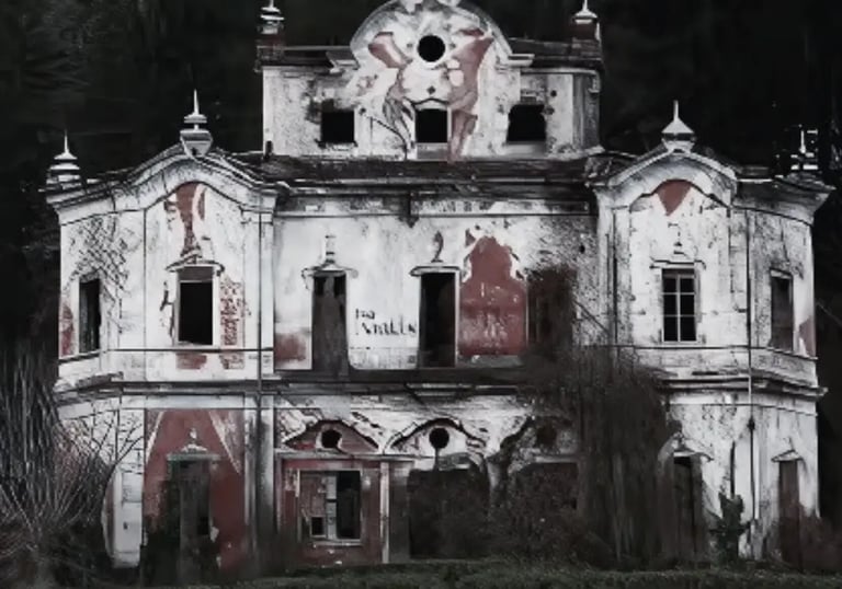 Villa de Vecchi, near Lake of Como, abandoned house full of ghosts