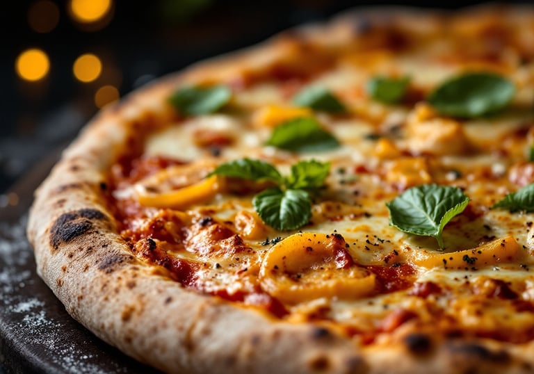 a delicious authentic Italian pizza