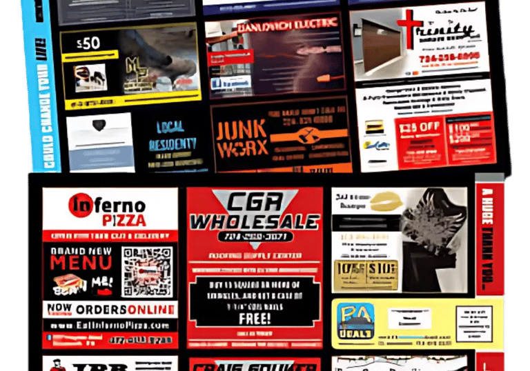 9x12 postcards are delivered directly into the mailboxes of customers at a fraction of the cost