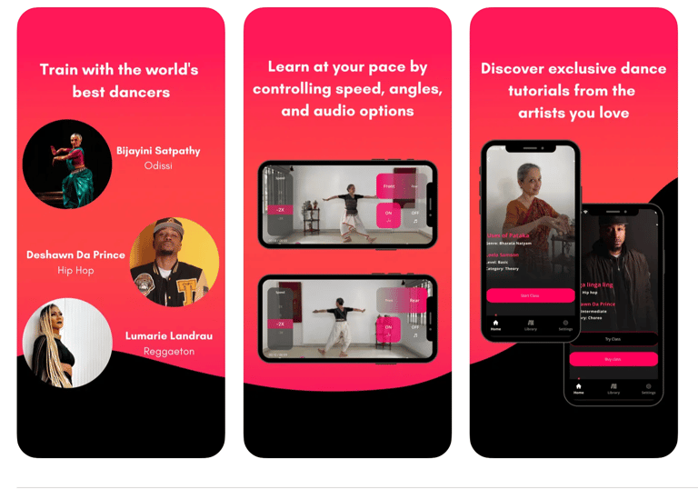 a group of people standing in front of a phone