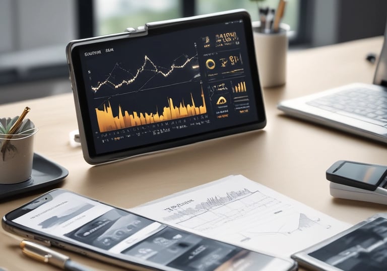 A luxurious design featuring real estate branding elements.