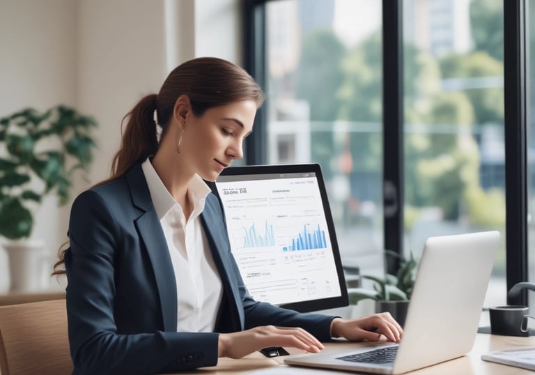 A luxurious design featuring real estate branding elements.