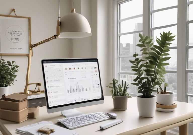 An elegant image showcasing social media content for real estate.