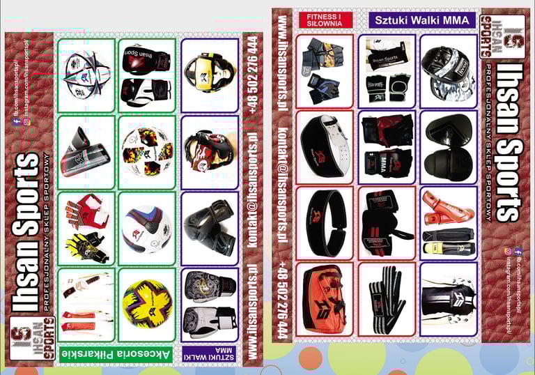 Sports Items Brochure & Flyer Design – Professional Art Paper Printing
