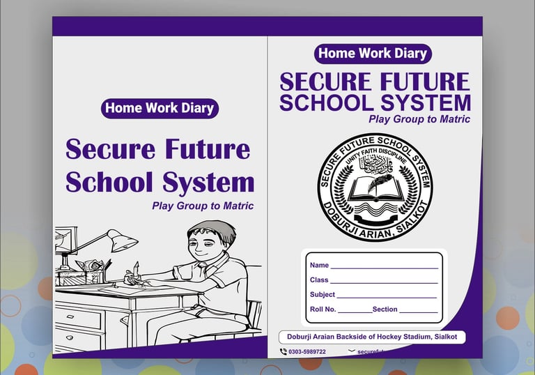 Student Diary Book Design 2025 – School Homework & Class Diary Printing Ideas