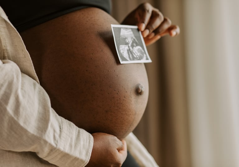 a pregnant belly