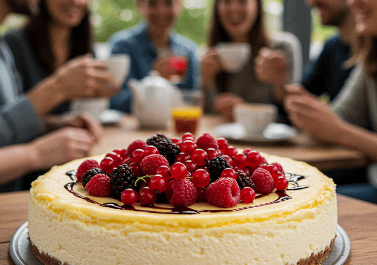 tarta de queso frutos rojos