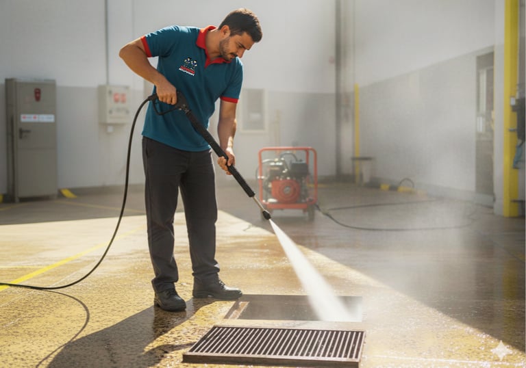 hidrojateamento em rede de esgoto