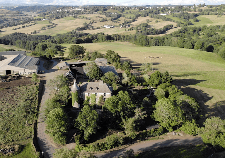 photo aérienne domaine agricole