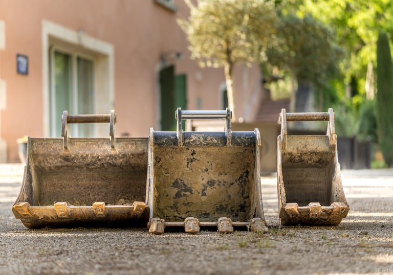 photos de godets de tractopelle