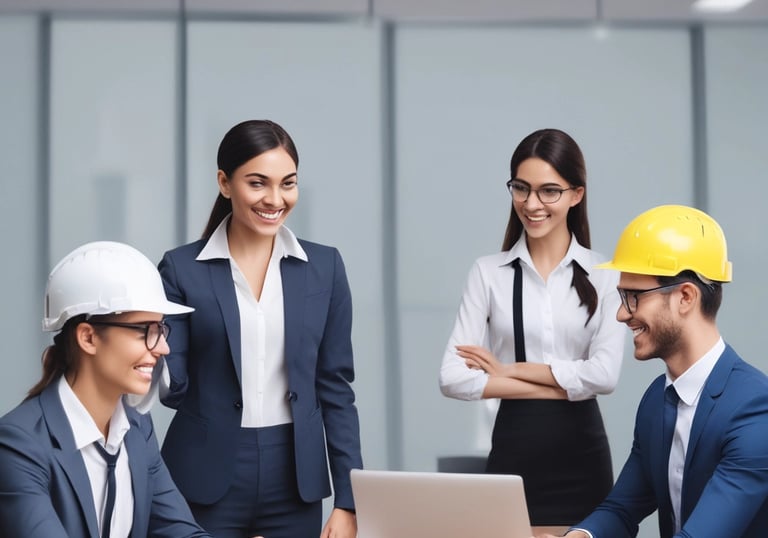 Heavy machinery in operation at a construction site.