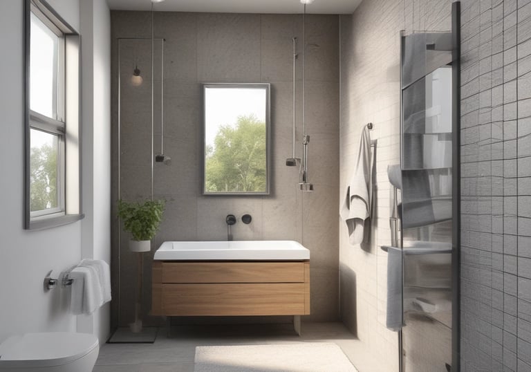 A modern kitchen being remodeled with new cabinets and countertops.