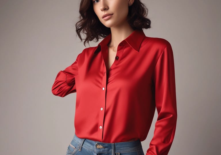 A happy customer showcasing her new giooky outfit in a bright urban street