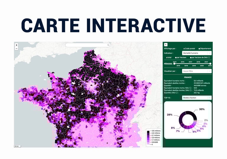 CARTE INTERACTIVE PESTICIDES