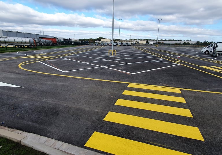 Parkplatz Markierung