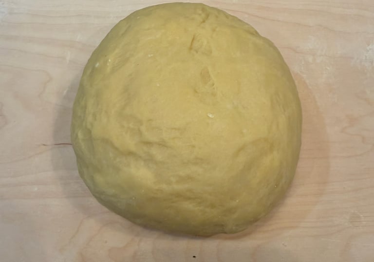 fresh handmade pasta dough