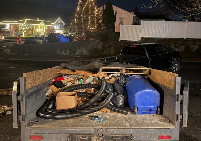 Construction debris hauling and junk removal service in Boston, Newton, Belmont, and Waltham