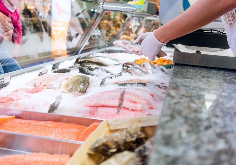 Frischetheke Fleisch und Fisch – Personal Zeitarbeit Einzelhandel CCM Personnel