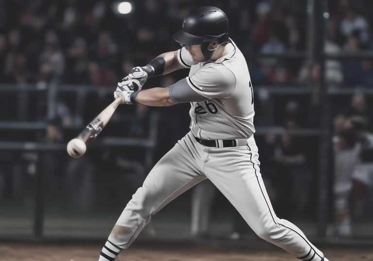 A coach demonstrating batting techniques to a young baseball player on the field.