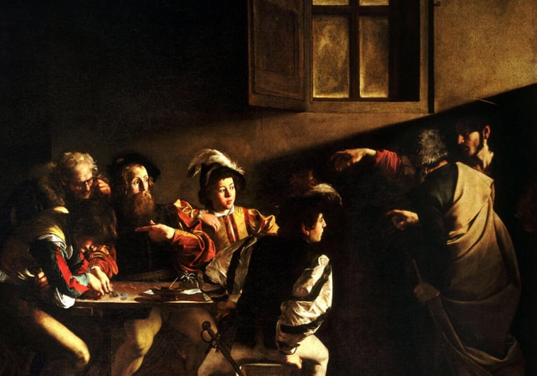The Calling of Saint Matthew by Caravaggio