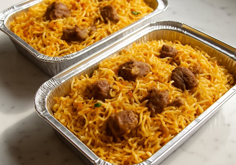 Healthy Mutton Biryani meal in Toronto and GTA