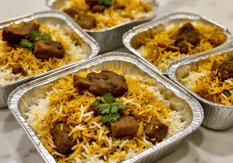 Healthy Mutton pulao meal in Toronto and GTA