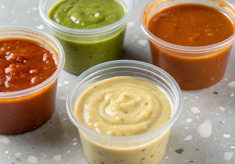 Healthy and Halal Delicious dips and sauces in Toronto and GTA