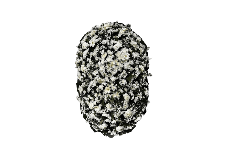 imagem mostra coroa de flores da consolare são paulo