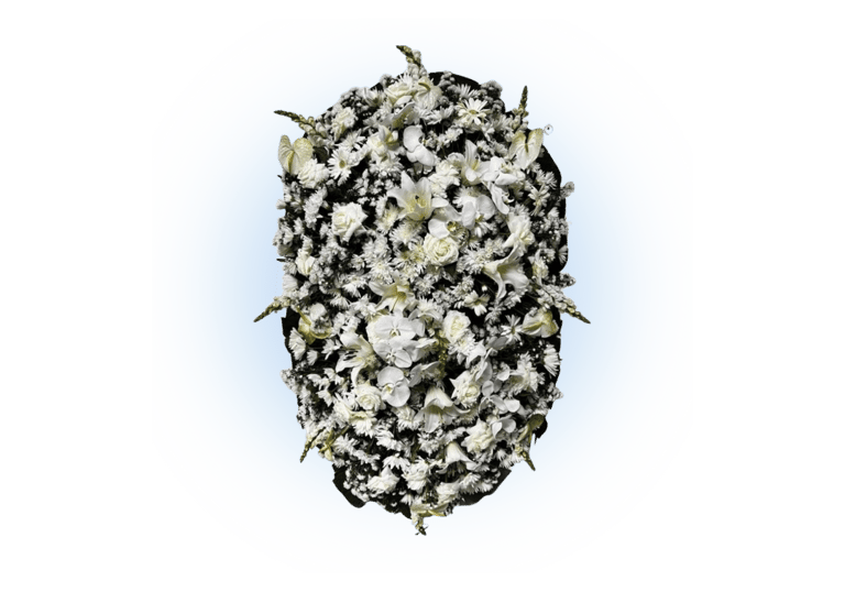 imagem mostra coroa de flores da consolare são paulo