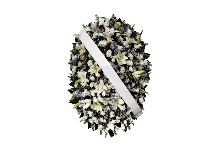 imagem mostra coroa de flores da consolare são paulo