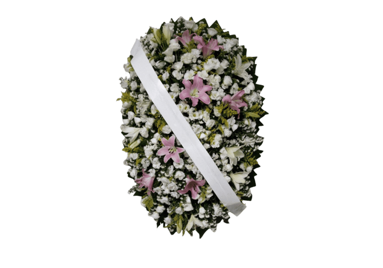 imagem mostra coroa de flores da consolare são paulo
