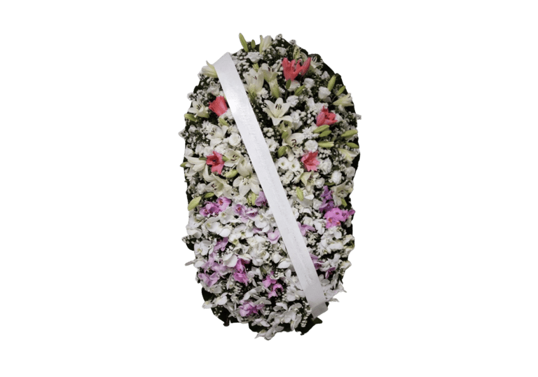 imagem mostra coroa de flores da consolare são paulo