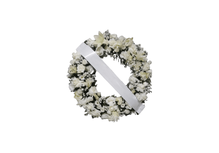 coroa arco americano branca