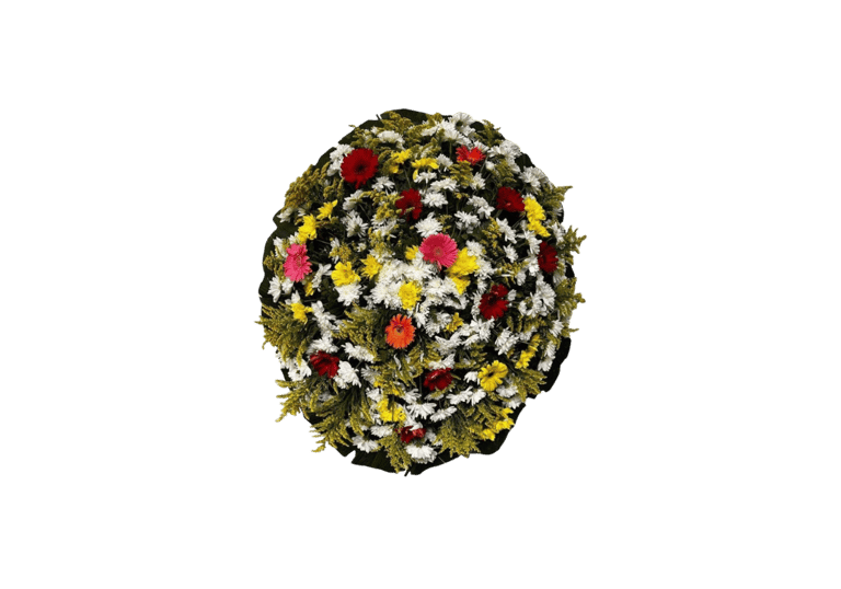 imagem mostra coroa de flores da funerária consolare são paulo