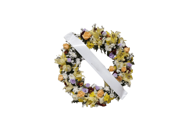 coroa arco americano colorida