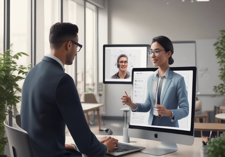 Close-up of a person managing social media ads on a smartphone and laptop.