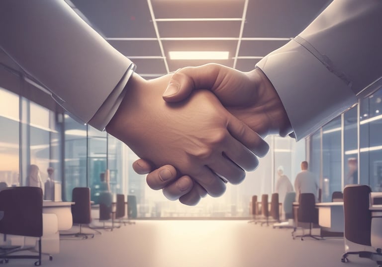a man riding a skateboard down a street next to tall buildings