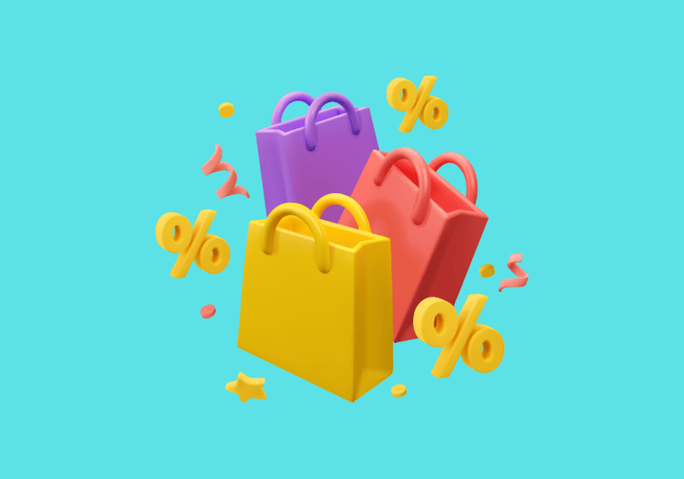 a group of bags with a price tag on them