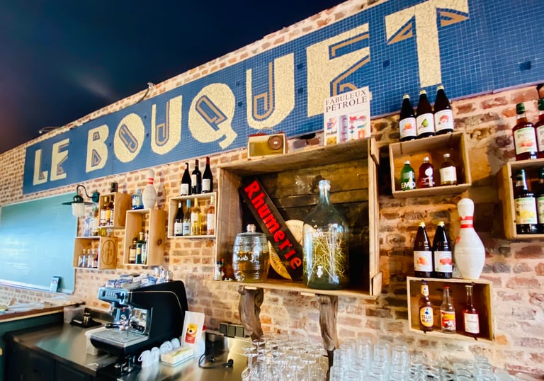 Animation d'un blindtest au bar Le Bouquet, photo du bar