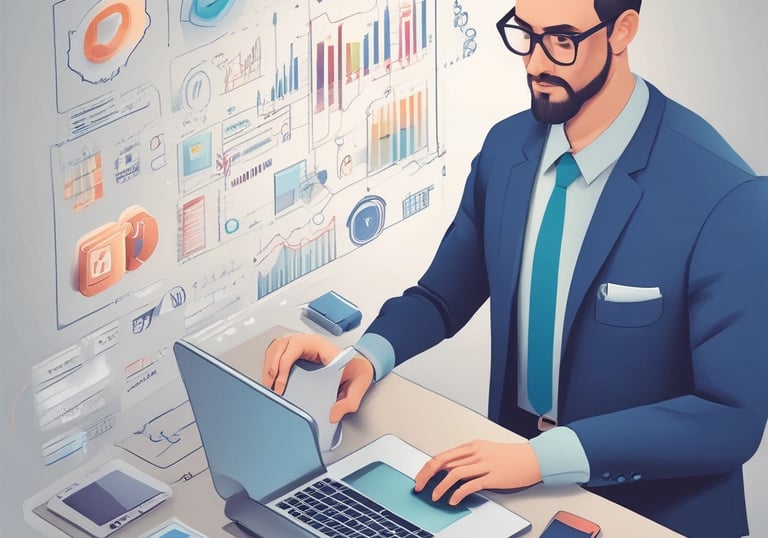 Professional IT networking solutions featuring ethernet cables plugged into a server network switch.