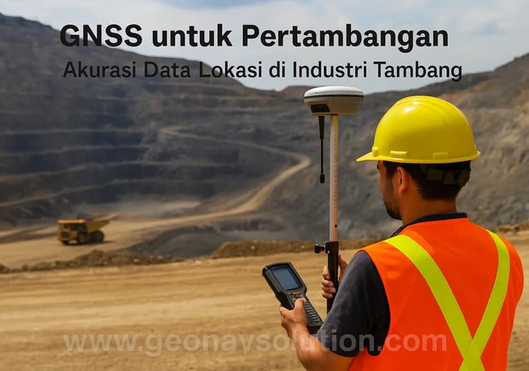 akurasi data lokasi dengan gnss di industri tambang