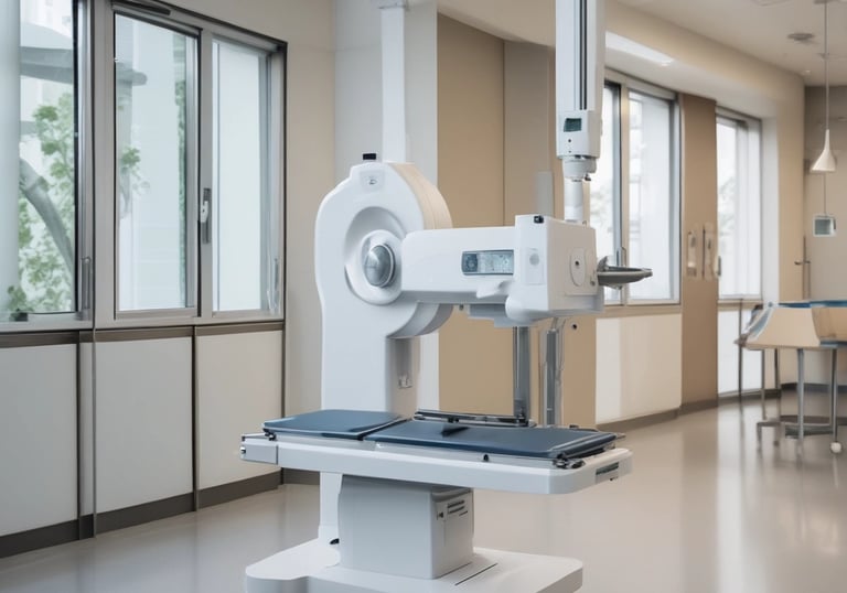A high-definition X-ray machine in a medical facility.
