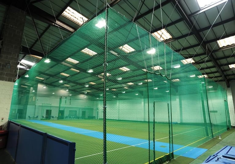 Cricket practice sports nets installation by arjilli safety nets