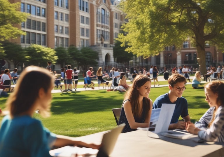 An online classroom setting with students participating in a virtual lecture.