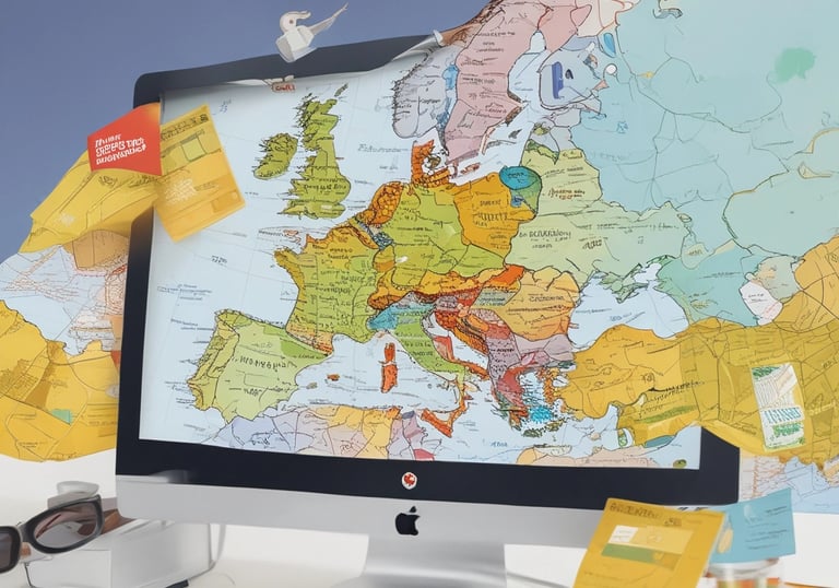 A logistics manager reviewing shipment plans on a digital tablet in a warehouse.