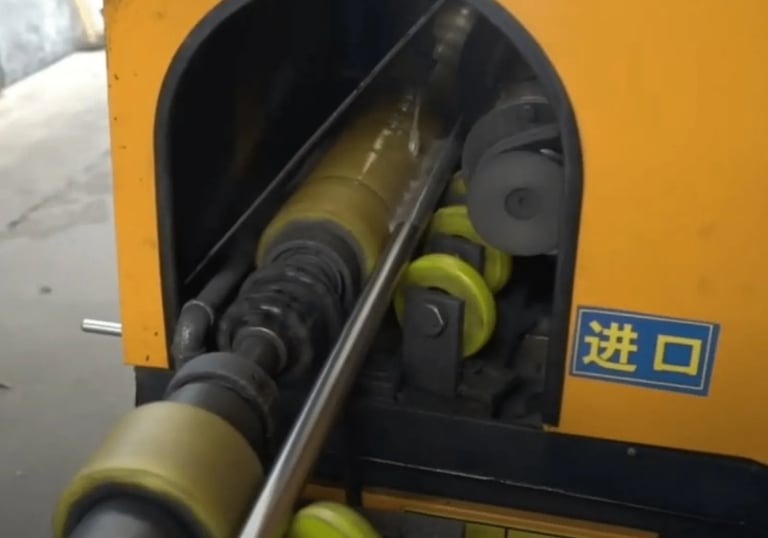 Grinding and polishing process to achieve smooth barbell surface finish