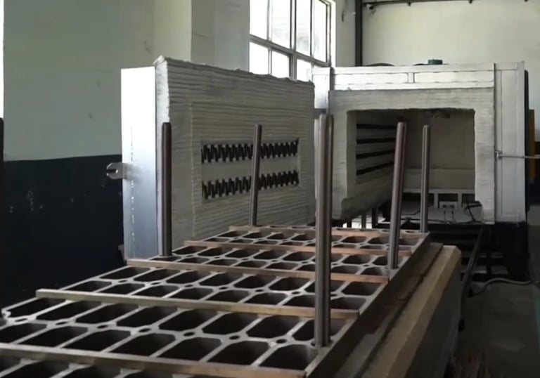 Oven heat treatment applied to barbell components after assembly