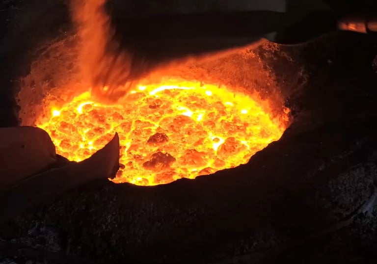 De-slagging process to separate impurities during molten iron preparation